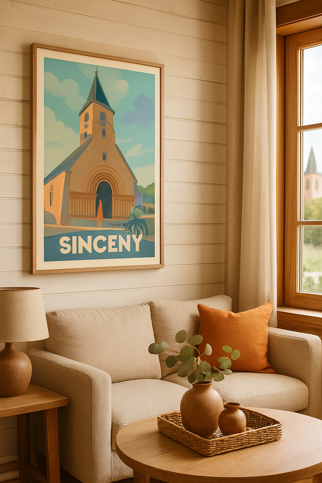 Affiche Sinceny — Évasion douce au cœur du village · poster d'art de Sinceny