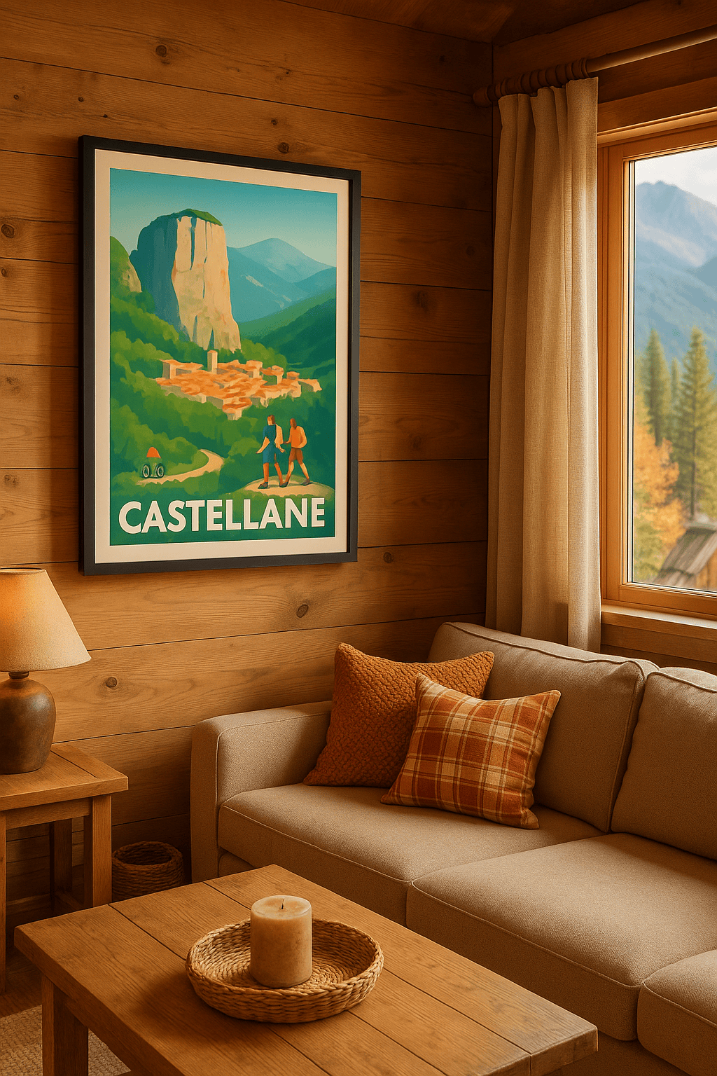Alpes-de-Haute-Provence France Affiche de Castellane - Escapade nature au cœur des Alpes-de-Haute-Provence