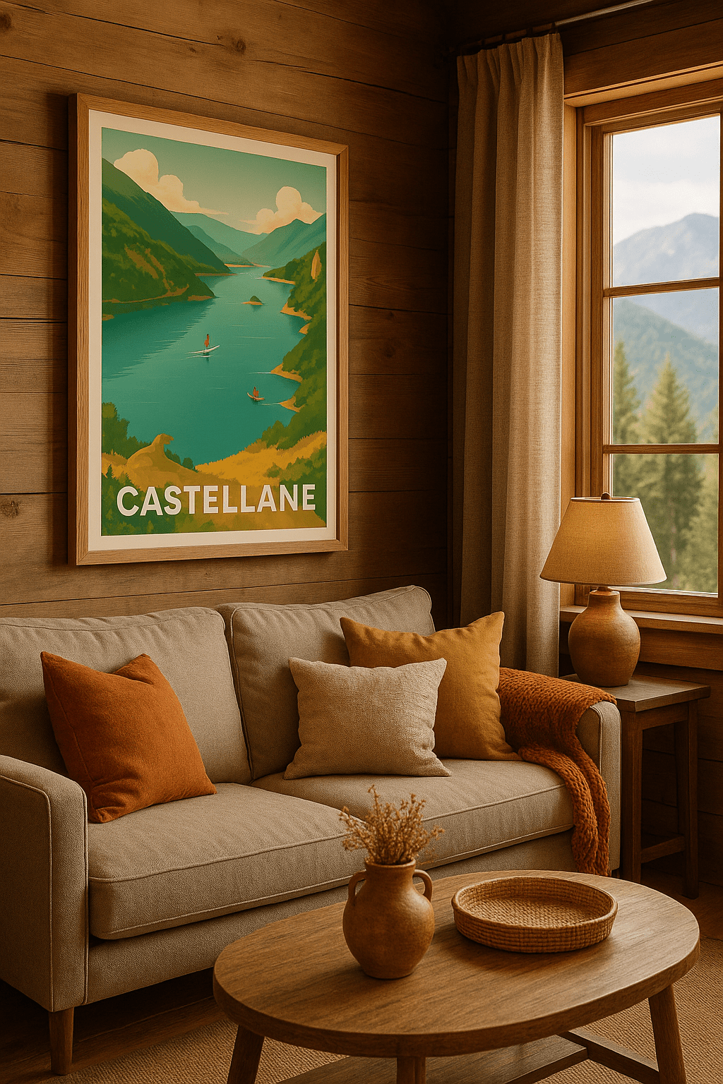 Affiche Castellane — Évasion Nature au Cœur des Gorges · poster d'art de Castellane