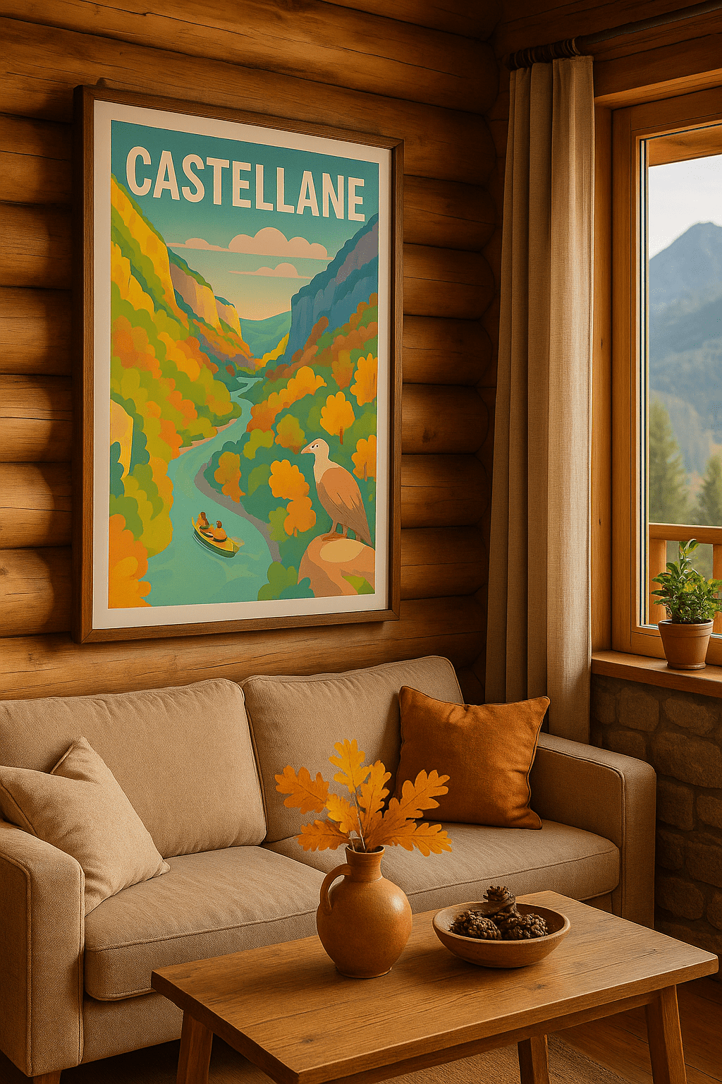 Alpes-de-Haute-Provence France Affiche de Castellane - L'aventure au cœur des gorges