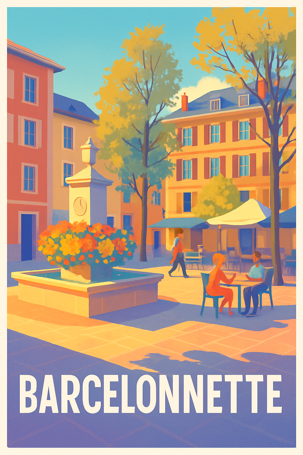 Alpes-de-Haute-Provence France Pas de Cadre / 20 × 30cm Affiche de Barcelonnette - L'Esprit Provençal au Quotidien