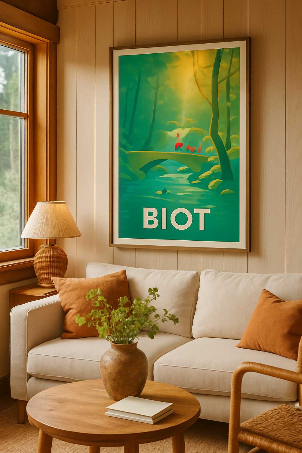 Alpes-Maritimes France Affiche de Biot - Échappée nature en douceur
