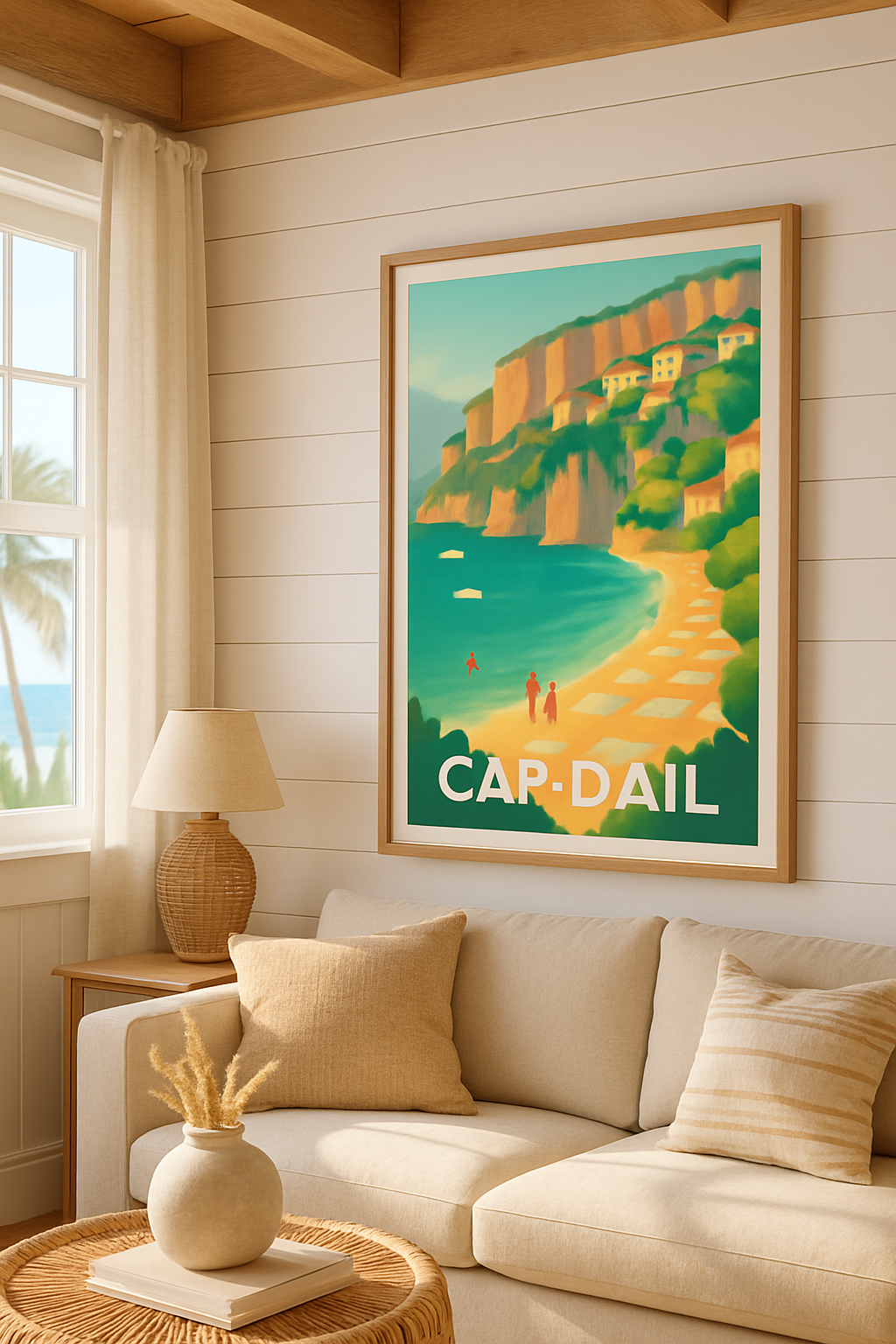 Alpes-Maritimes France Affiche de Cap-d'Ail - L'évasion méditerranéenne ensoleillée