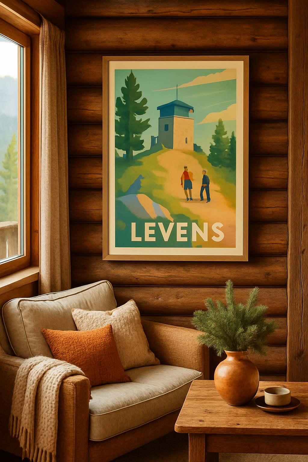 Affiche Levens — Escapade nature et patrimoine · poster d'art de Levens