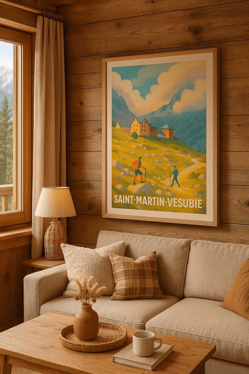Affiche Saint-Martin-Vésubie — L'appel des montagnes alpines · poster d'art de Saint-Martin-Vésubie