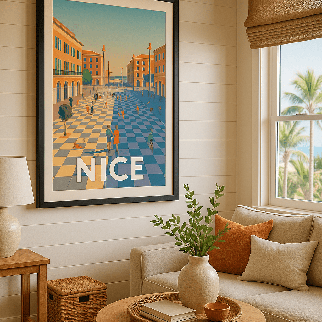 Affiche Nice - Flânerie sur la Promenade du Paillon - Afich