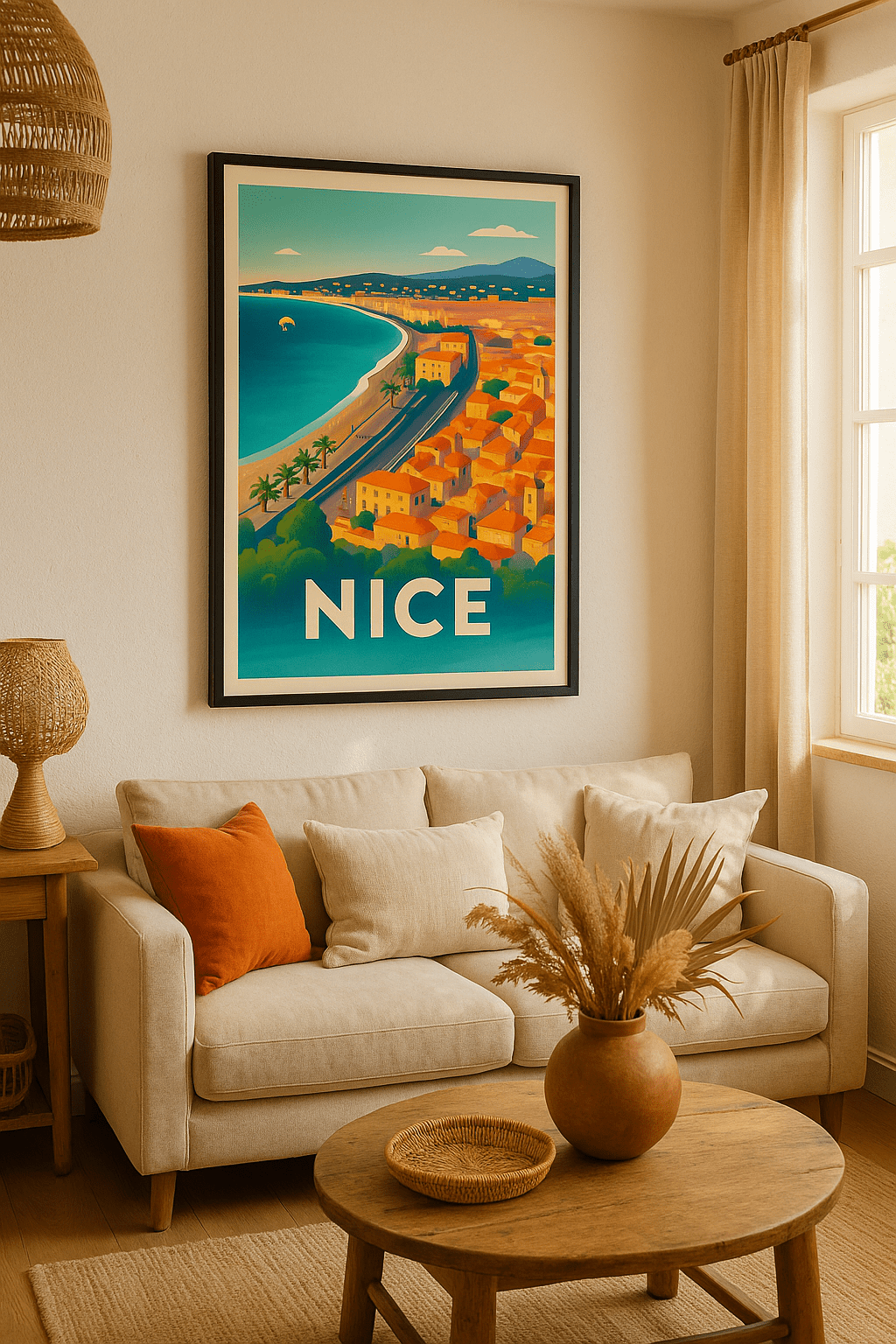 Affiche Nice - L’éclat de la Côte d’Azur - Afich