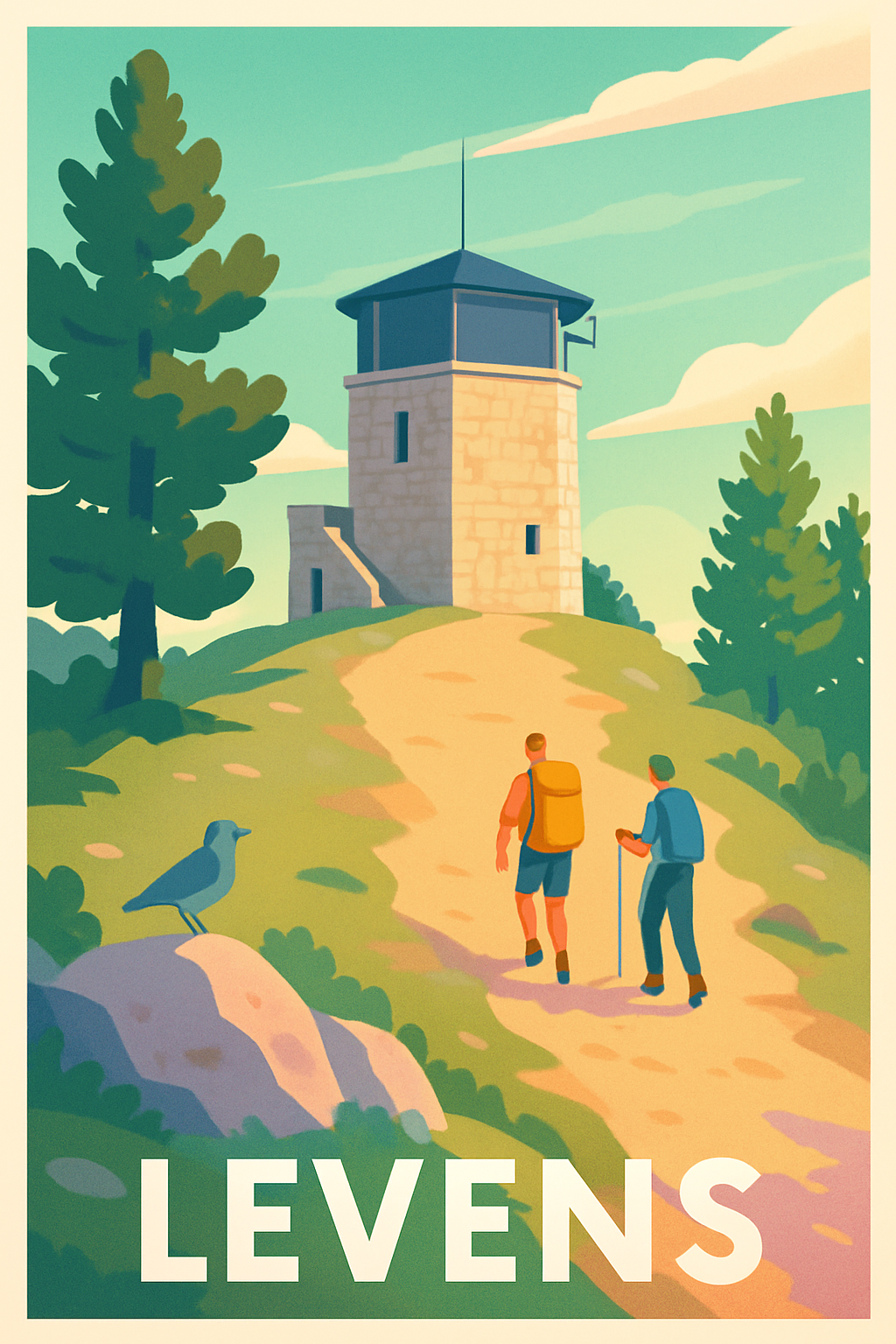 Affiche Levens — Escapade nature et patrimoine · poster d'art de Levens