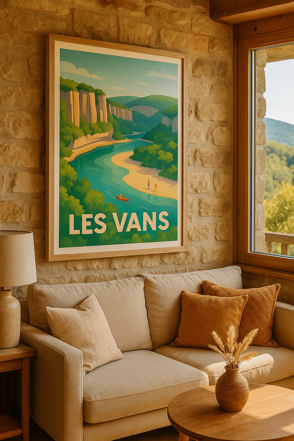Affiche Les Vans — Évasion Nature et Aventure · poster d'art de Les Vans