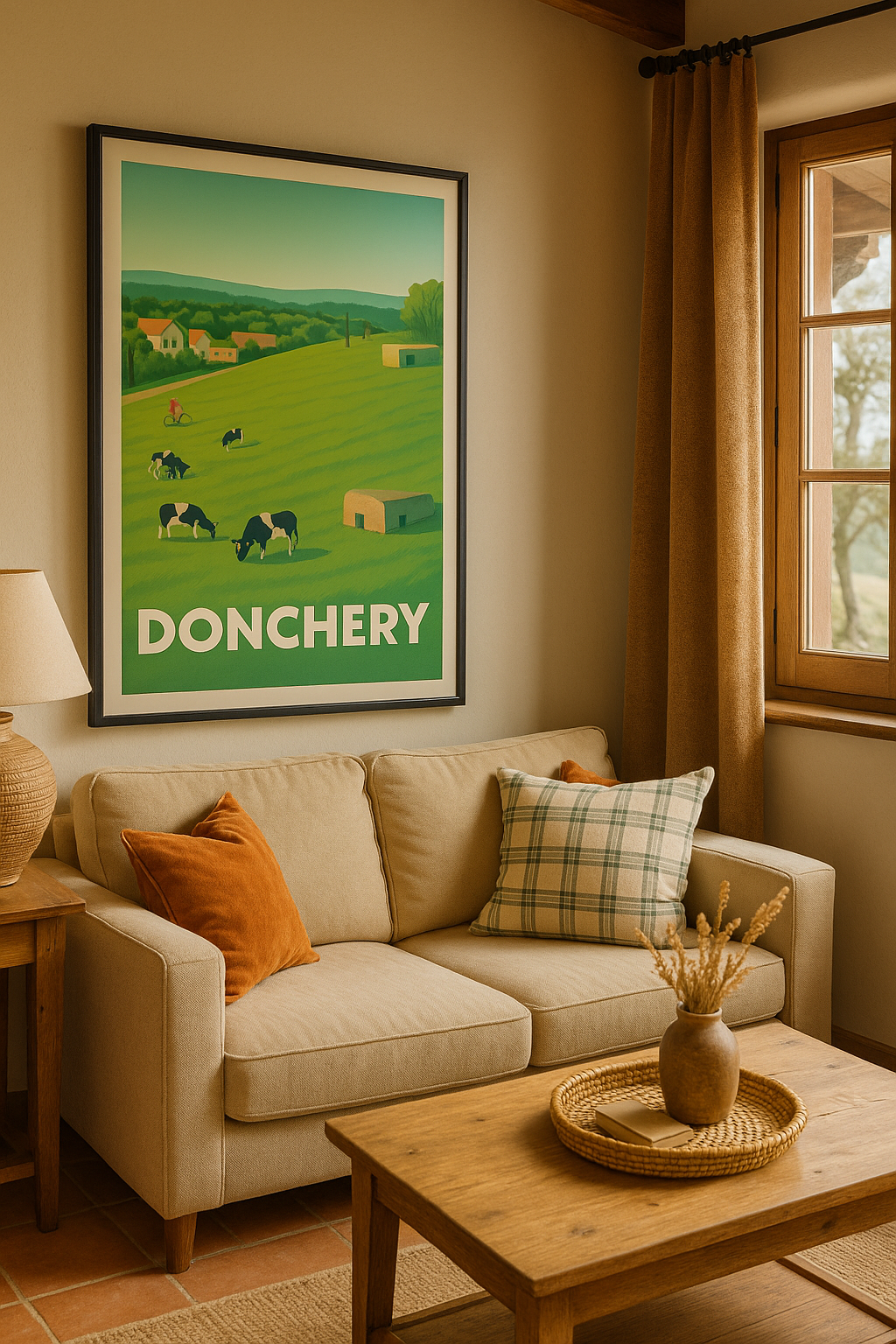 Ardennes France Affiche de Donchery - Évasion champêtre au cœur de la nature