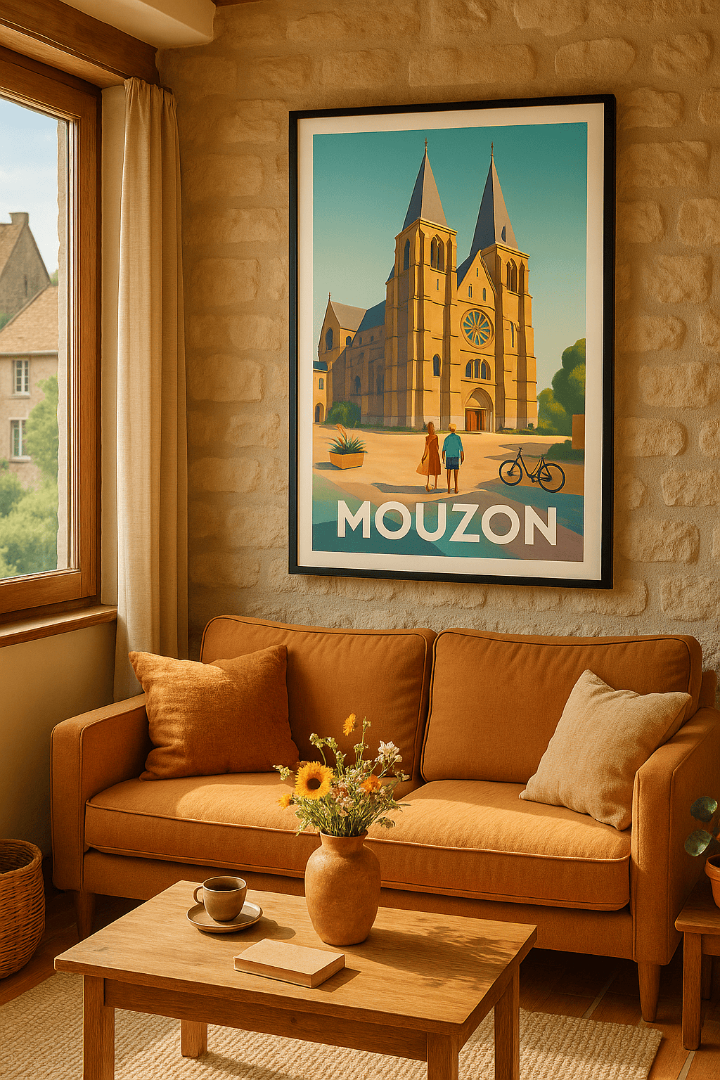 Ardennes France Affiche de Mouzon - Charme et sérénité en Ardenne