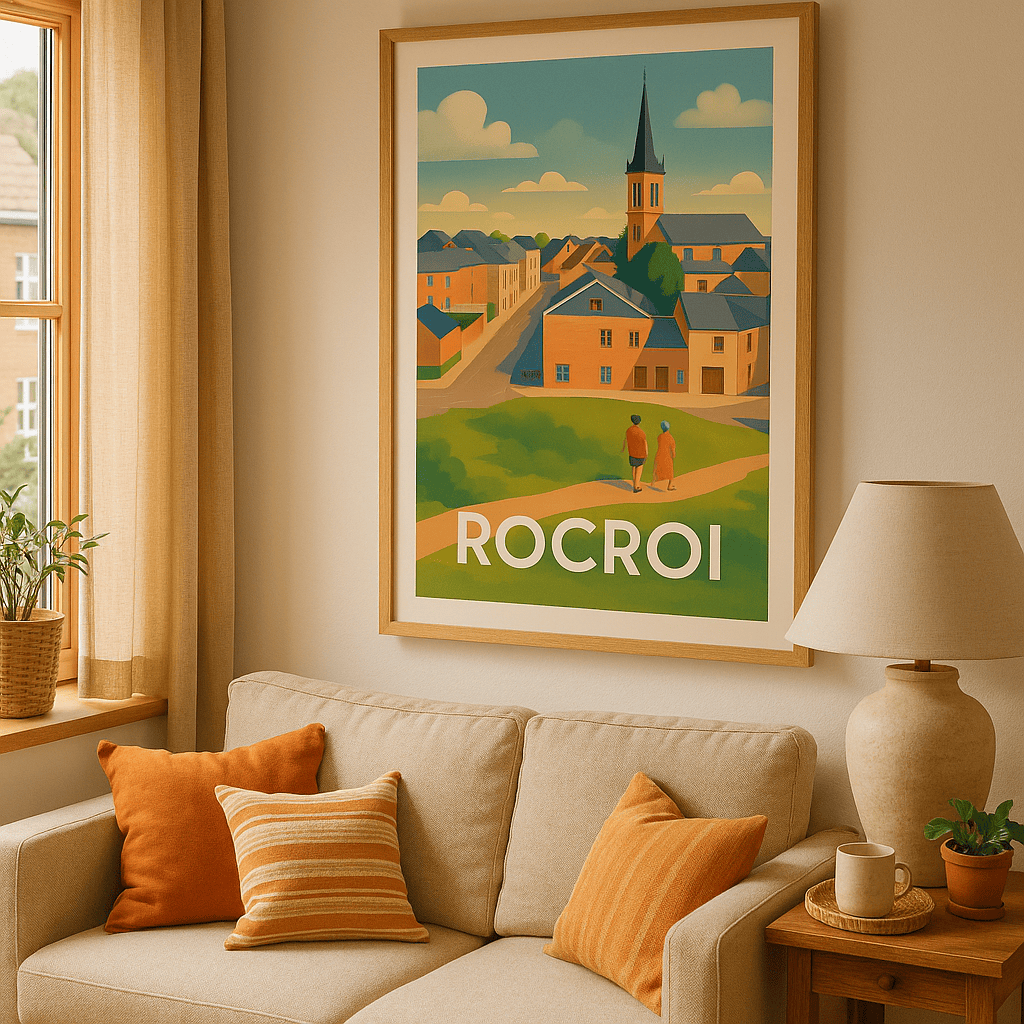 Ardennes France Affiche de Rocroi - Charmante balade en village fortifié