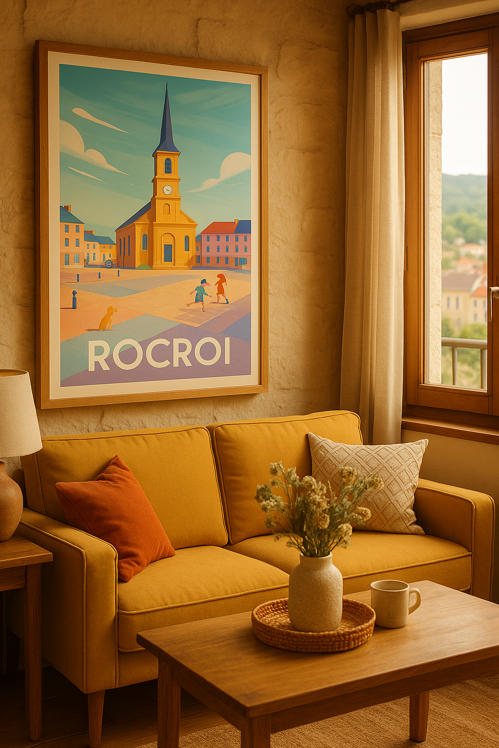 Affiche Rocroi — Charme et Tranquillité d'une Place Historique · poster d'art de Rocroi
