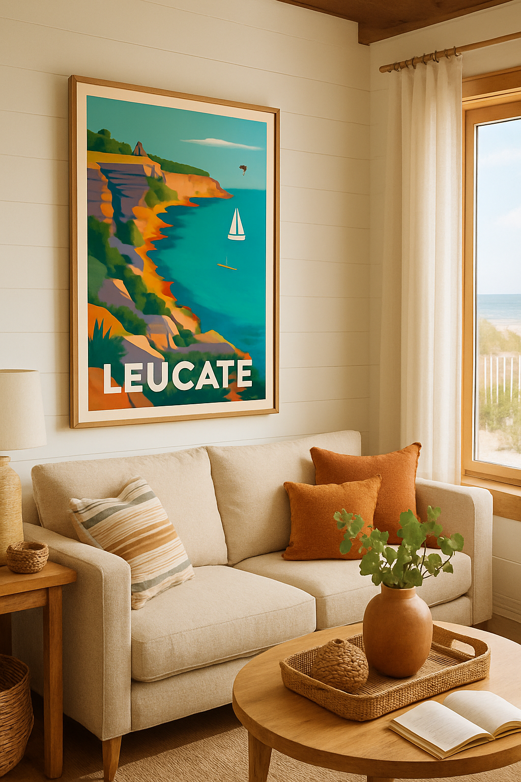 Affiche Leucate — Escapade en bord de mer · poster d'art de Leucate