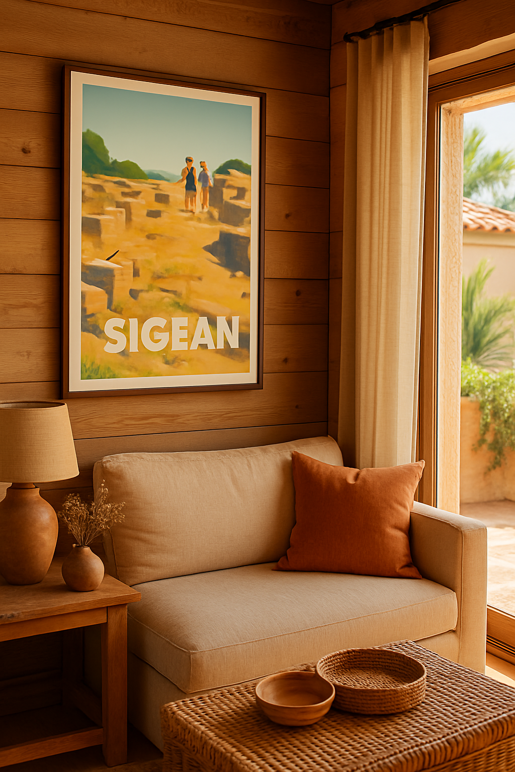 Affiche Sigean — Escapade au cœur des ruines historiques · poster d'art de Sigean