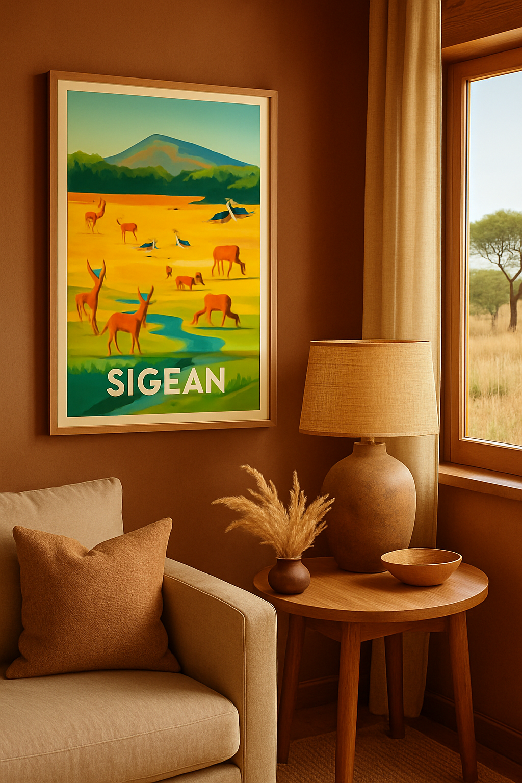 Affiche Sigean — Nature sauvage et harmonieuse · poster d'art de Sigean