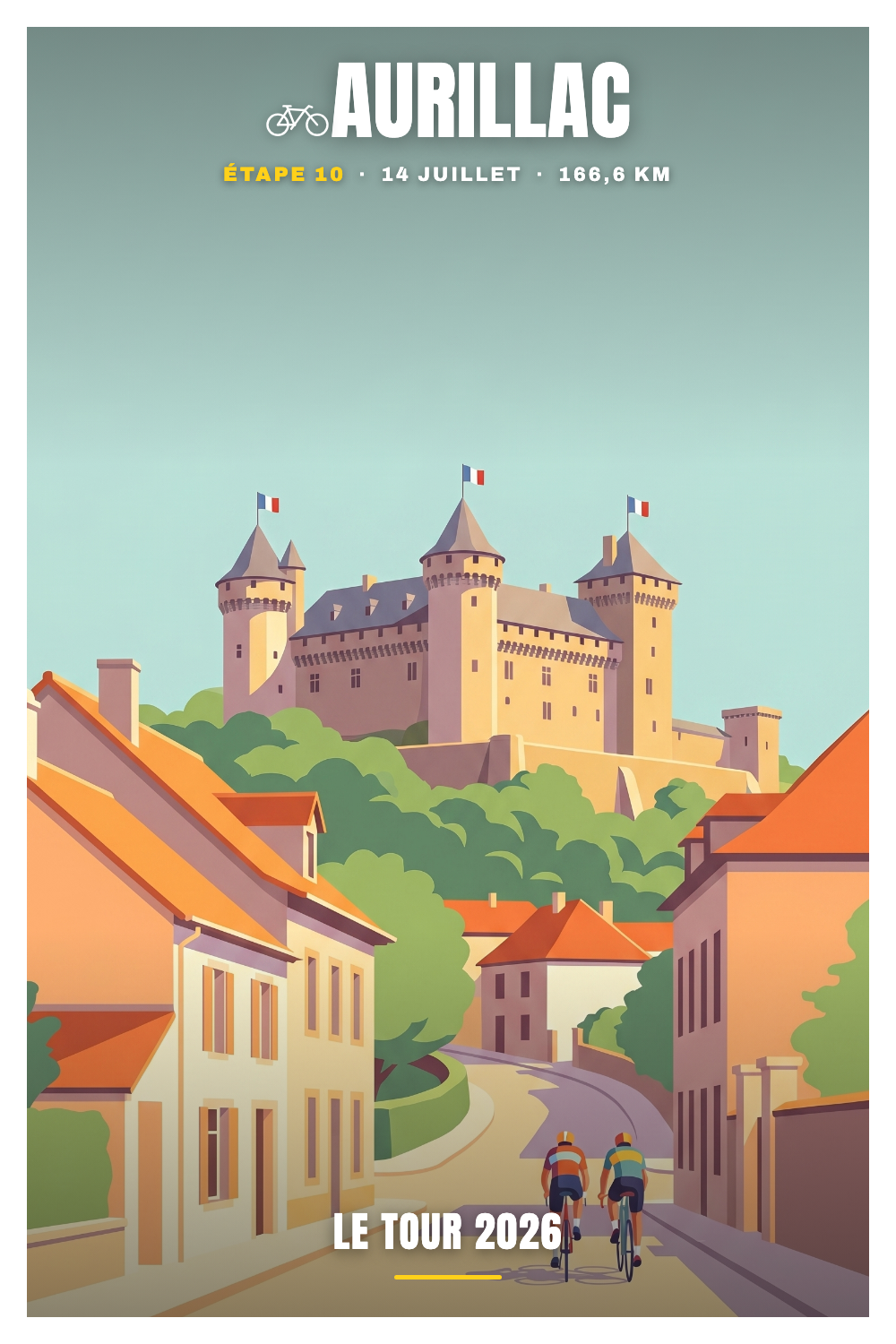 Affiche Aurillac - Le Tour 2026