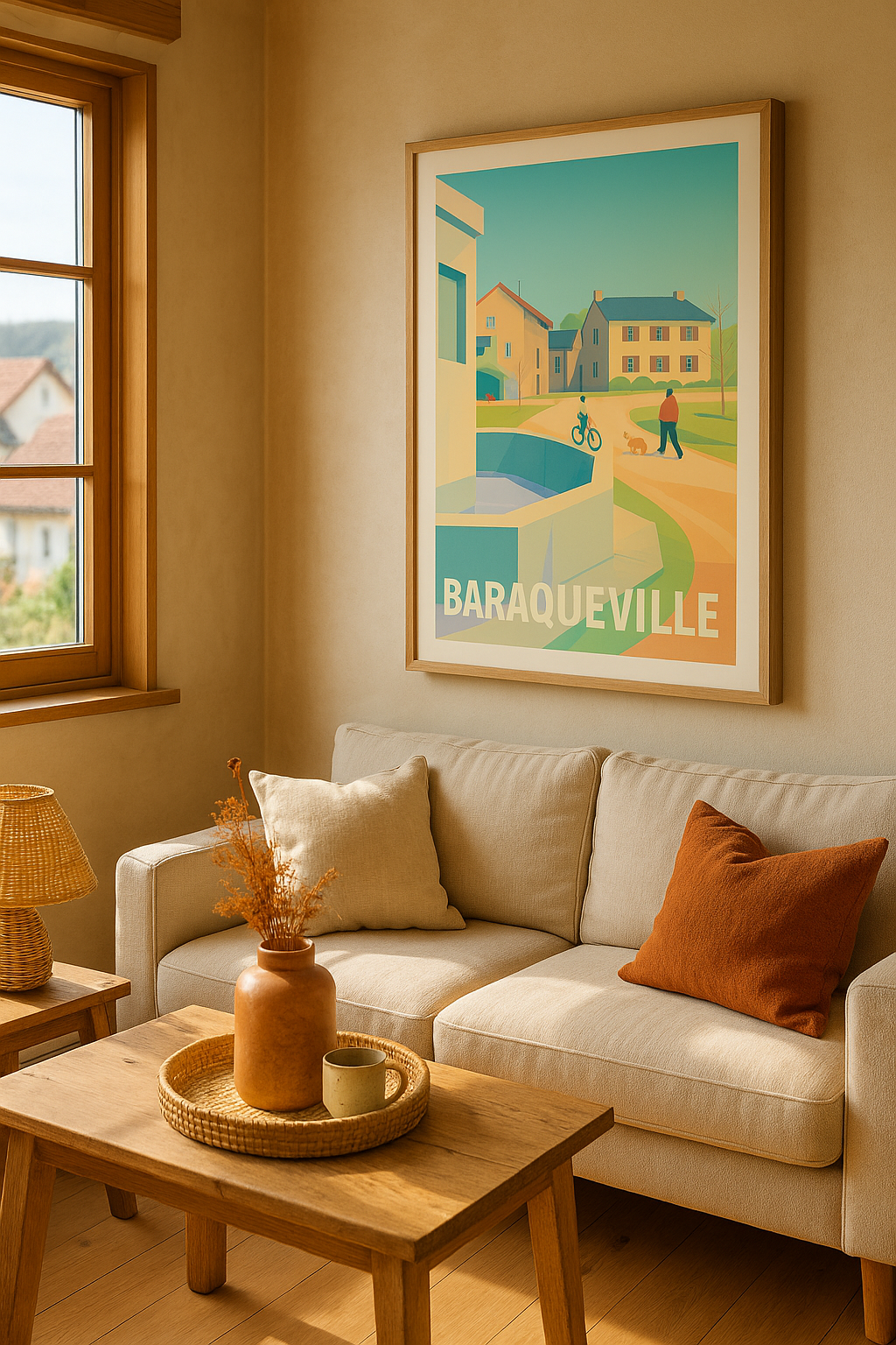 Aveyron France Affiche de Baraqueville - Douceur de vie en Occitanie
