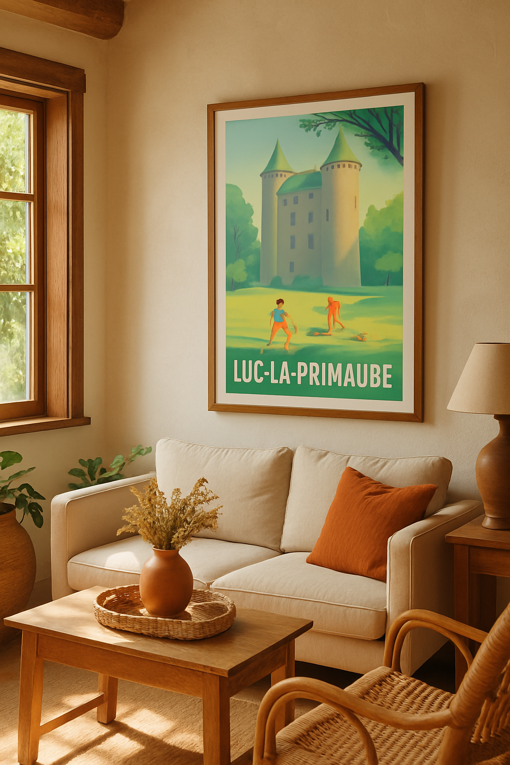 Aveyron France Affiche de Luc-la-Primaube - Charme et sérénité au cœur du château