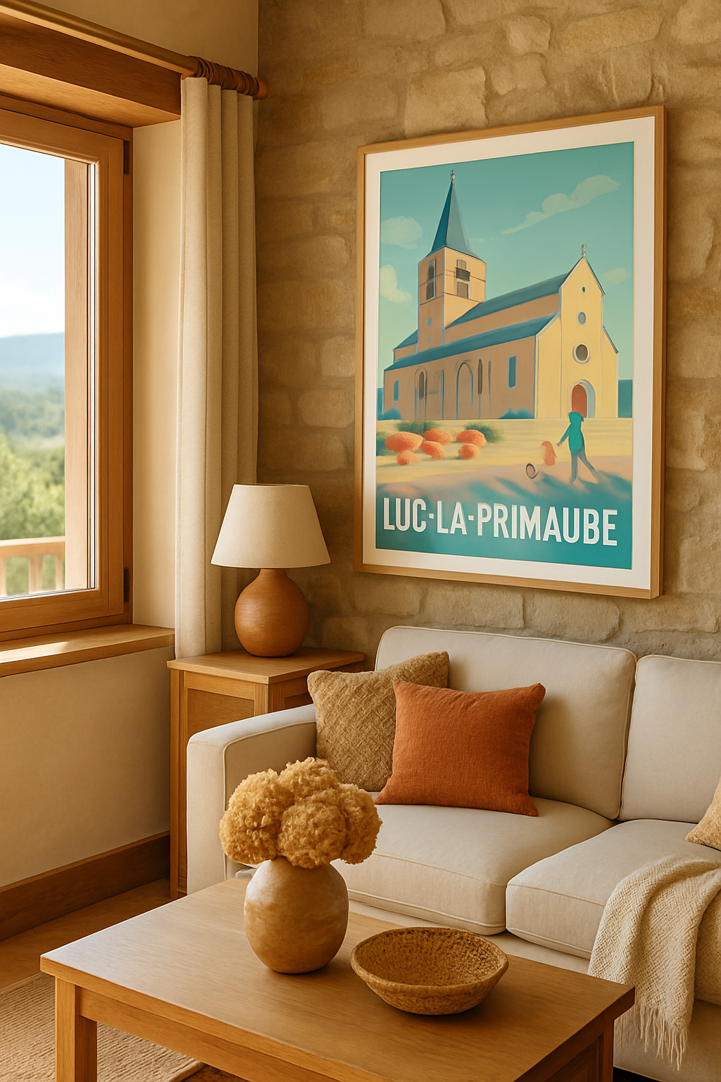 Affiche Luc-la-Primaube — Charme et sérénité en Aveyron · poster d'art de Luc-la-Primaube