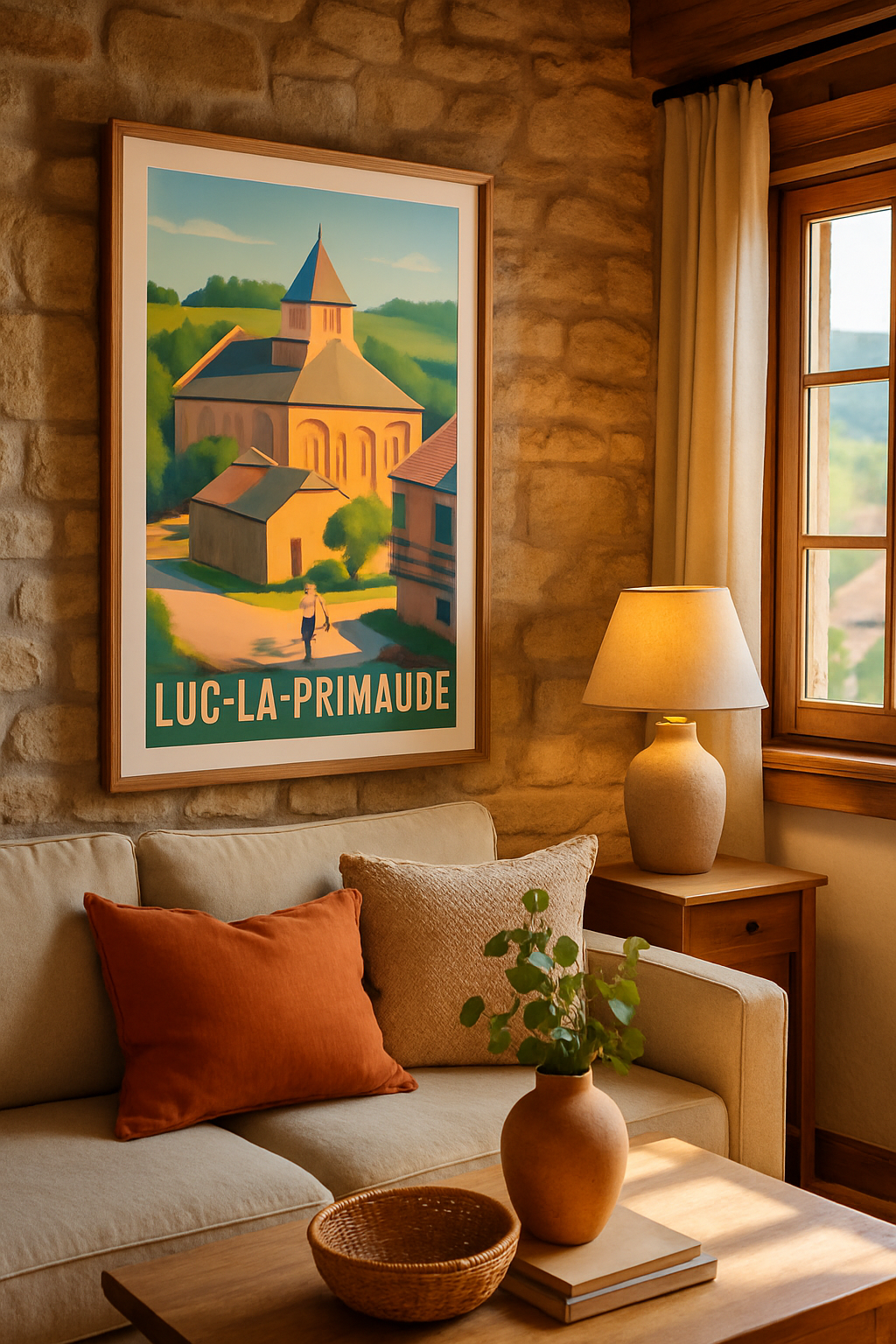 Affiche Luc-la-Primaube — Tranquillité et charme rural · poster d'art de Luc-la-Primaube