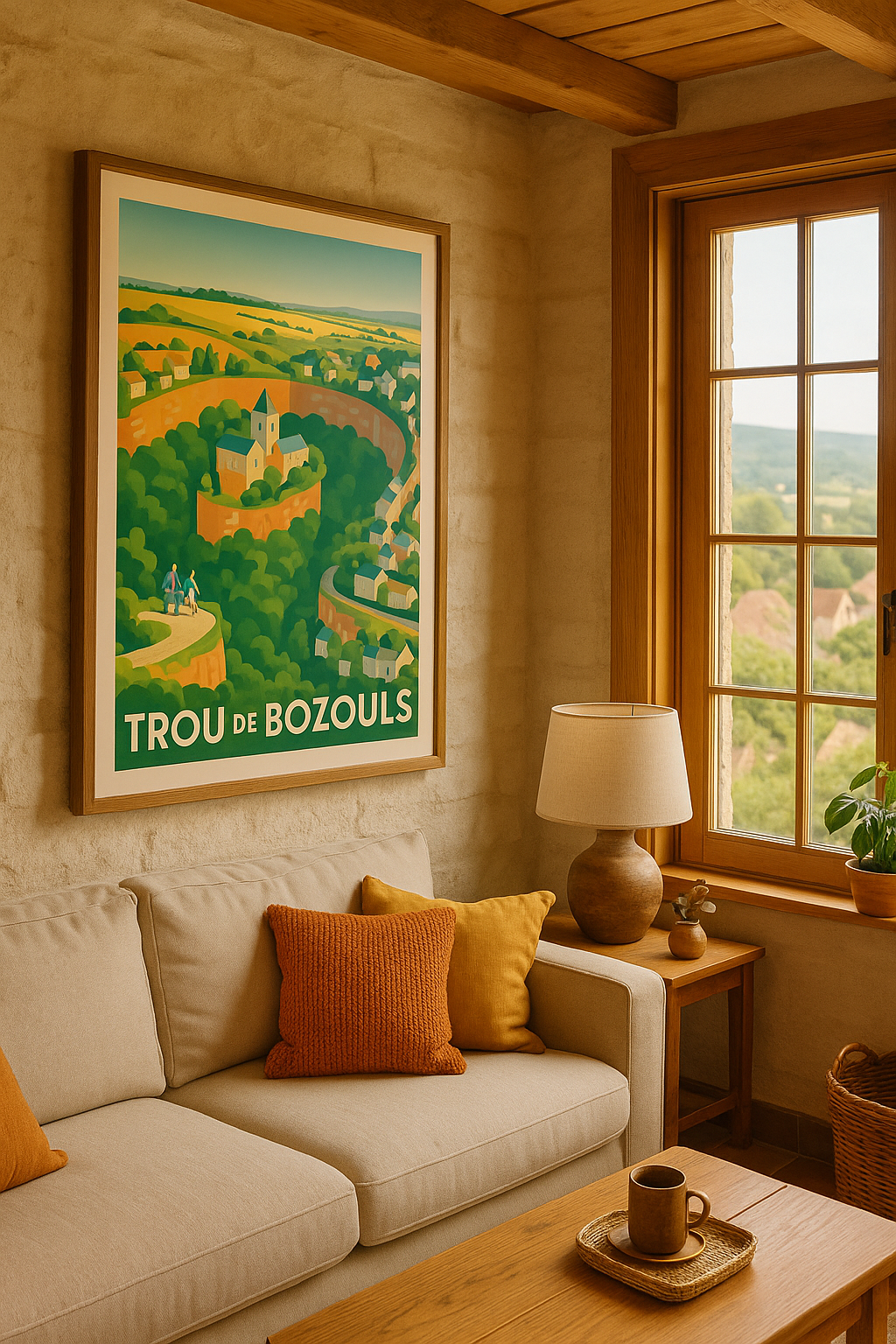 Aveyron France Affiche Trou de Bozouls - Un Écrin Naturel Unique à Découvrir