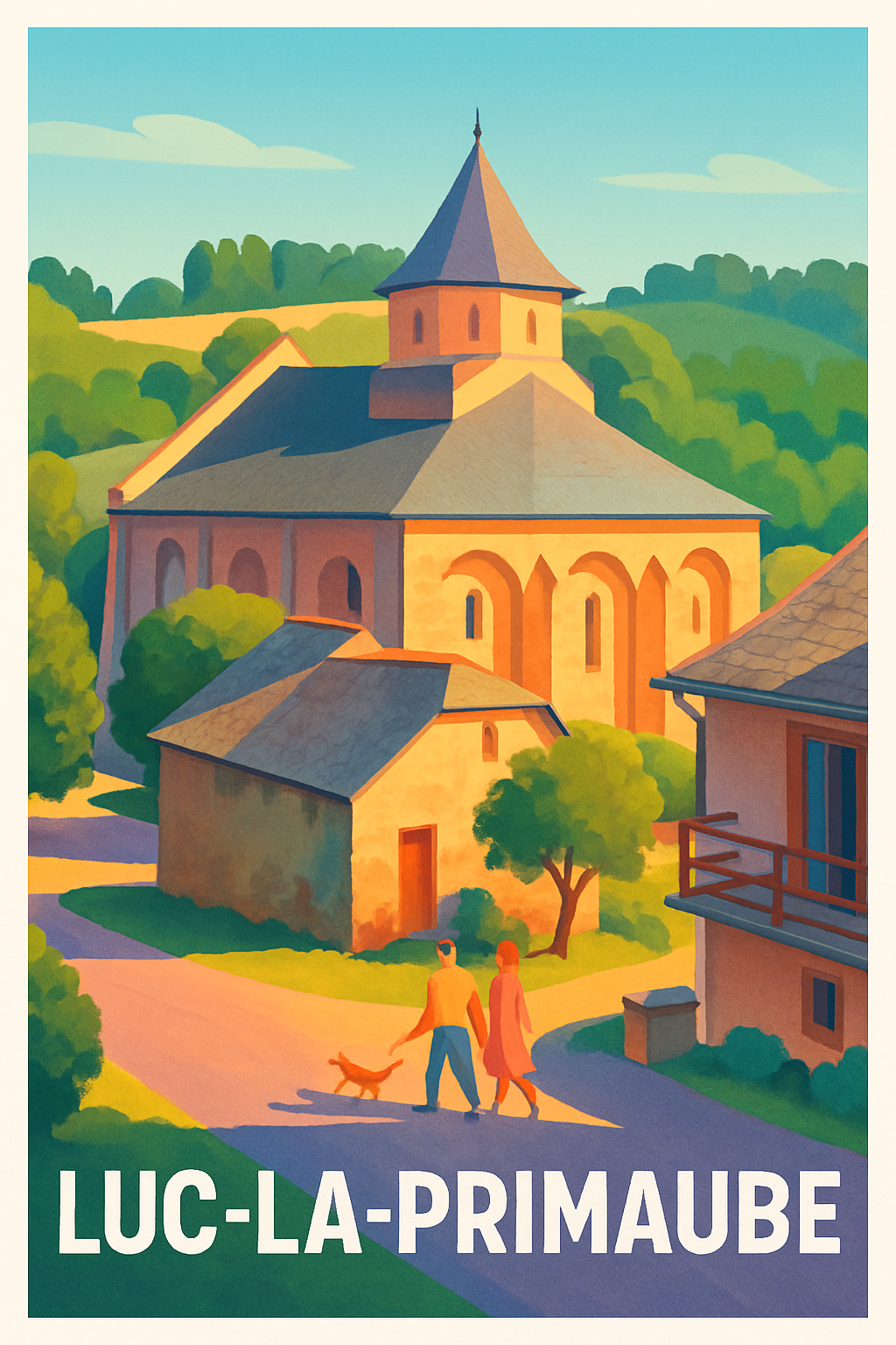 Affiche Luc-la-Primaube — Tranquillité et charme rural · poster d'art de Luc-la-Primaube