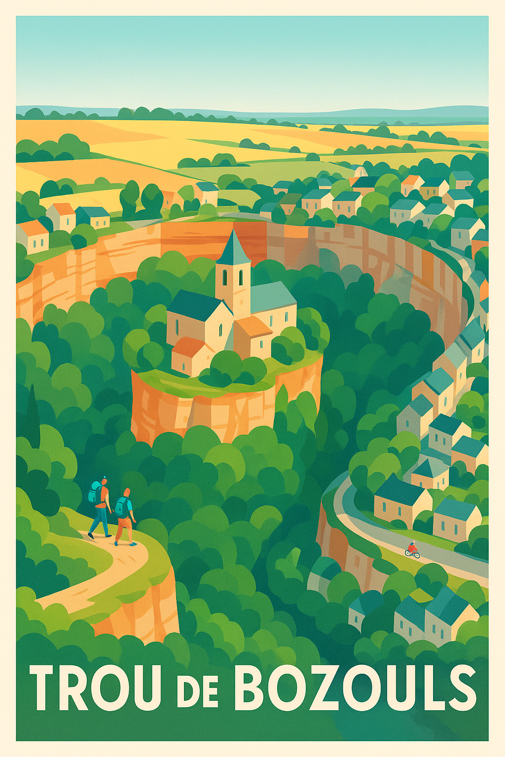 Affiche Trou de Bozouls — Un Écrin Naturel Unique à Découvrir · poster d'art de Trou de Bozouls