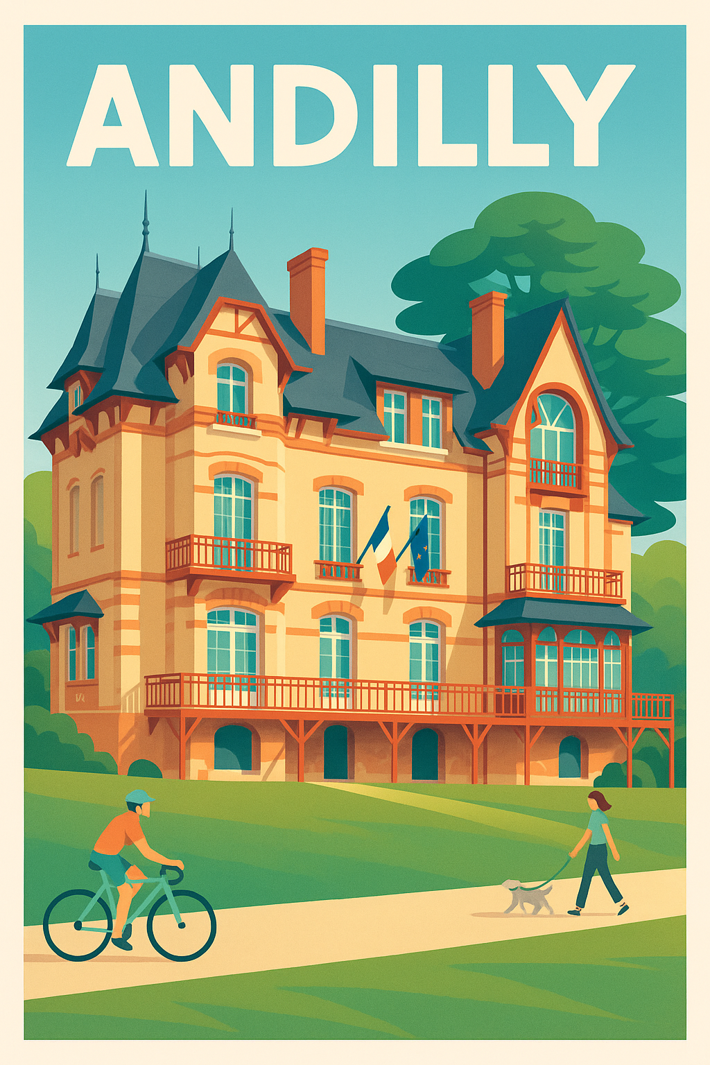 Affiche de Andilly - Élégance et sérénité au cœur de la nature