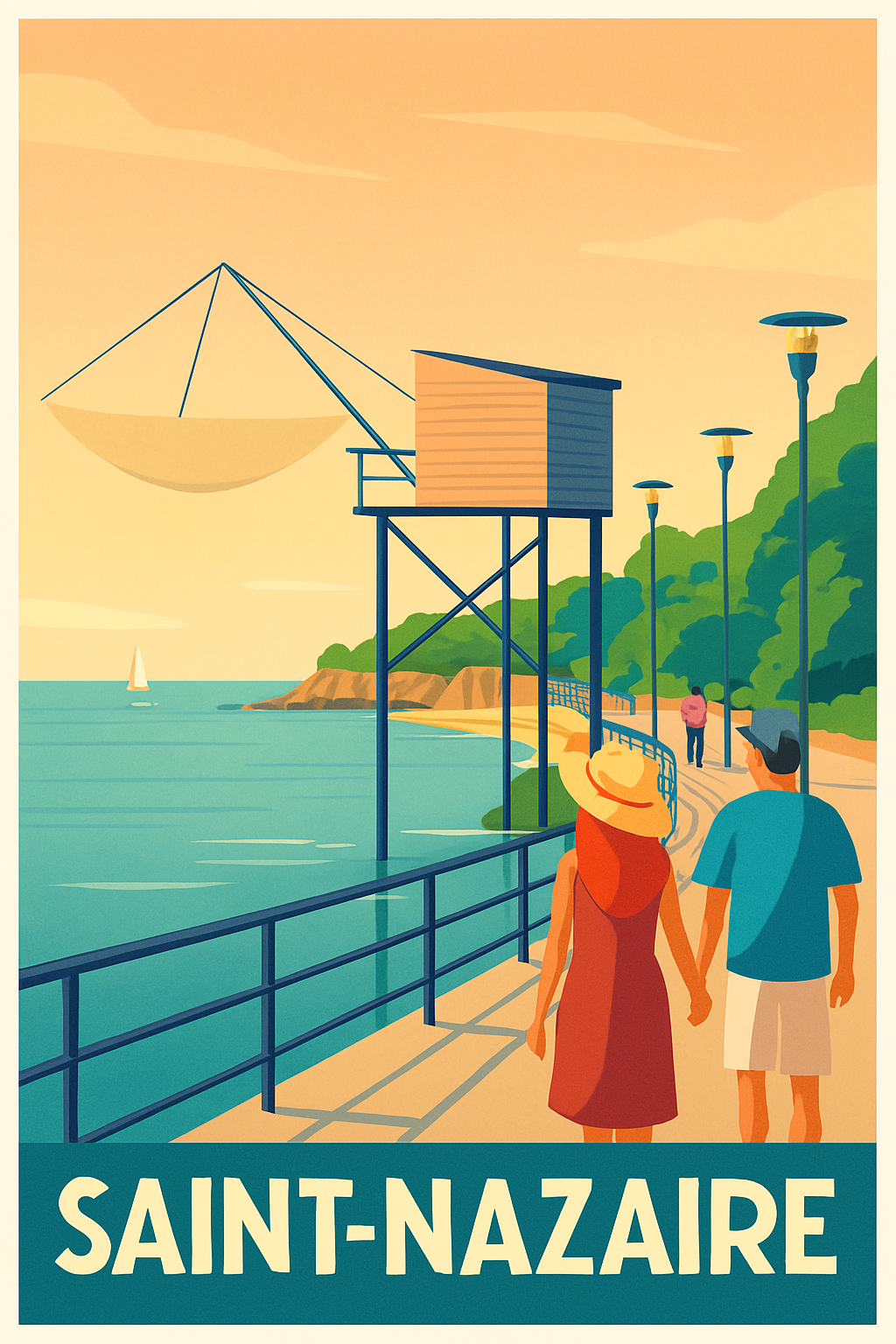 Saint-Nazaire - Promenade en bord de mer
