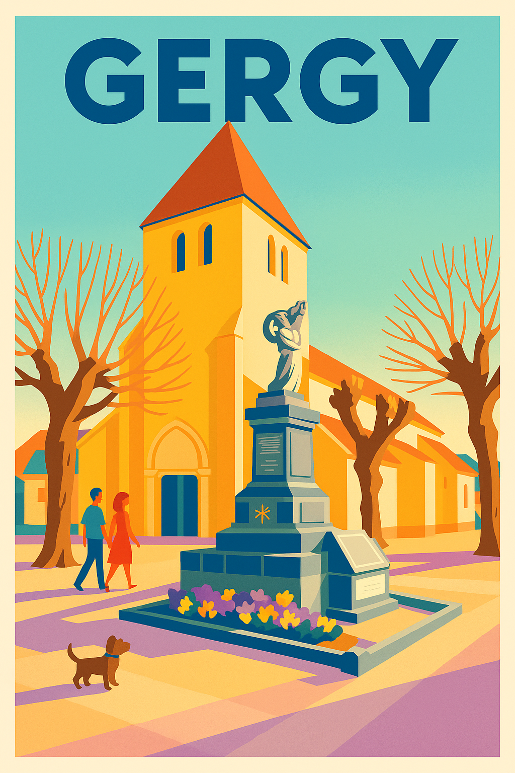 Affiche de Gergy - Charme et Sérénité au cœur du village