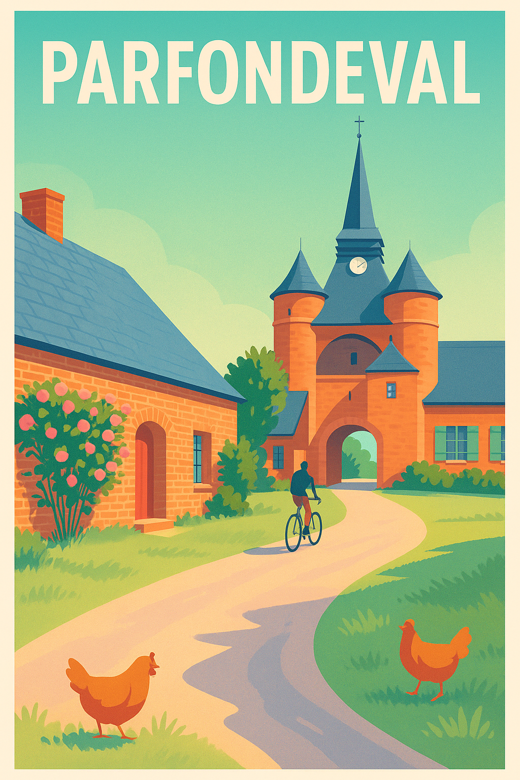Affiche Parfondeval — Charme bucolique et patrimoine · poster d'art de Parfondeval