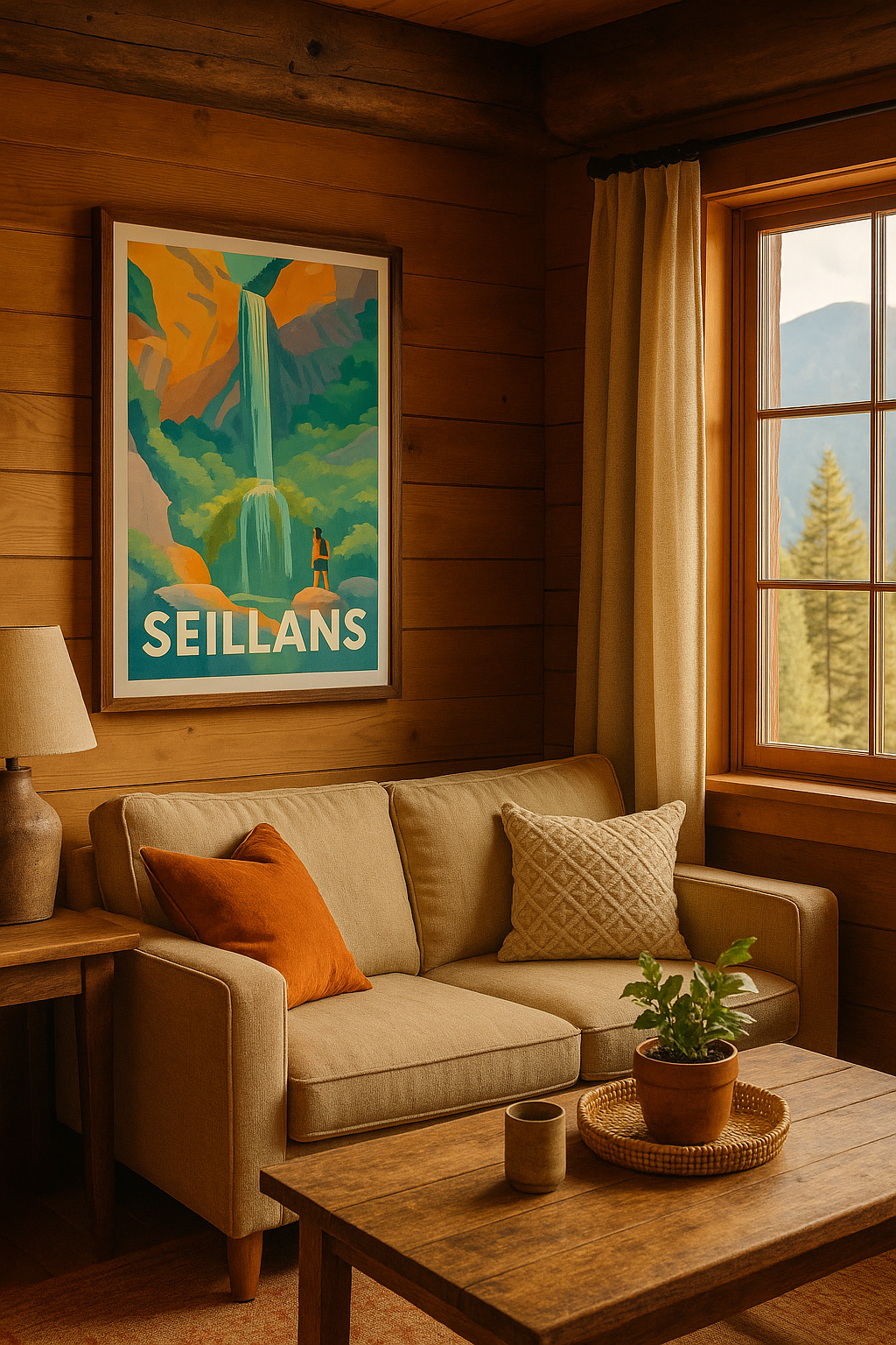Mise en situation Affiche de Seillans - L'émerveillement de la cascade naturelle