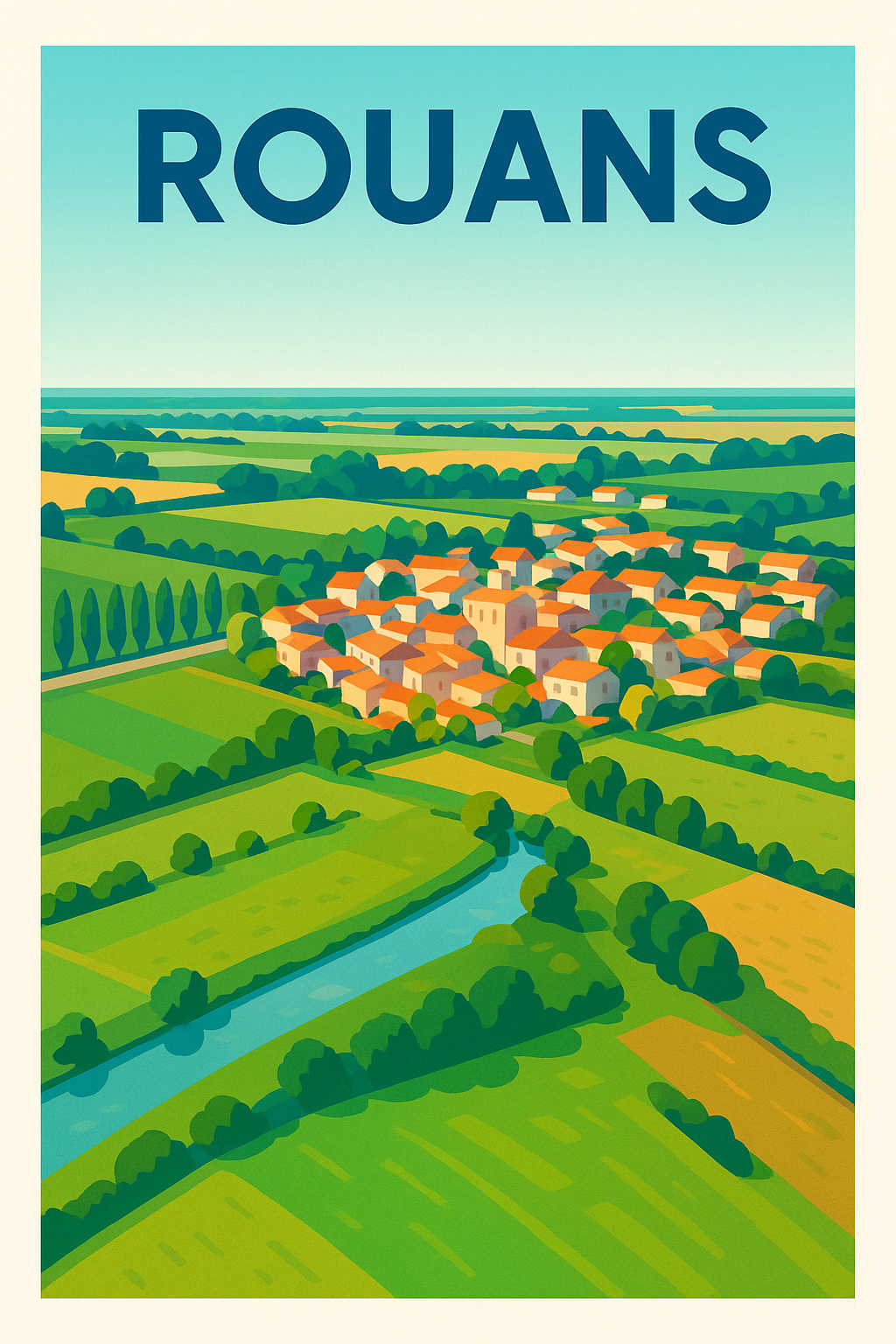 Affiche de Rouans - Charme et nature en bord de campagne