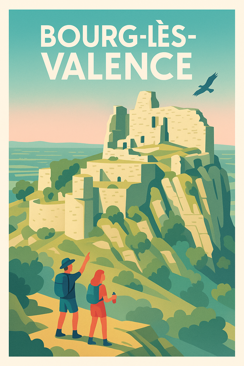Affiche de Bourg-lès-Valence - Escapade nature et patrimoine