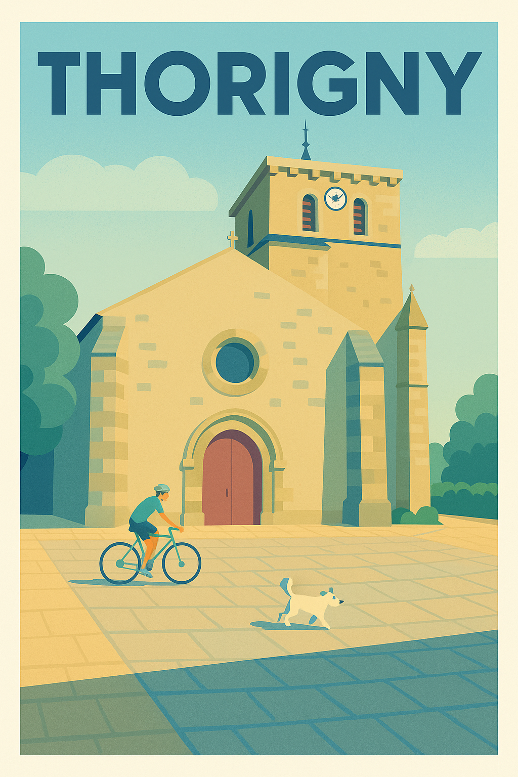 Affiche de Thorigny - Charme paisible et architecture lumineuse