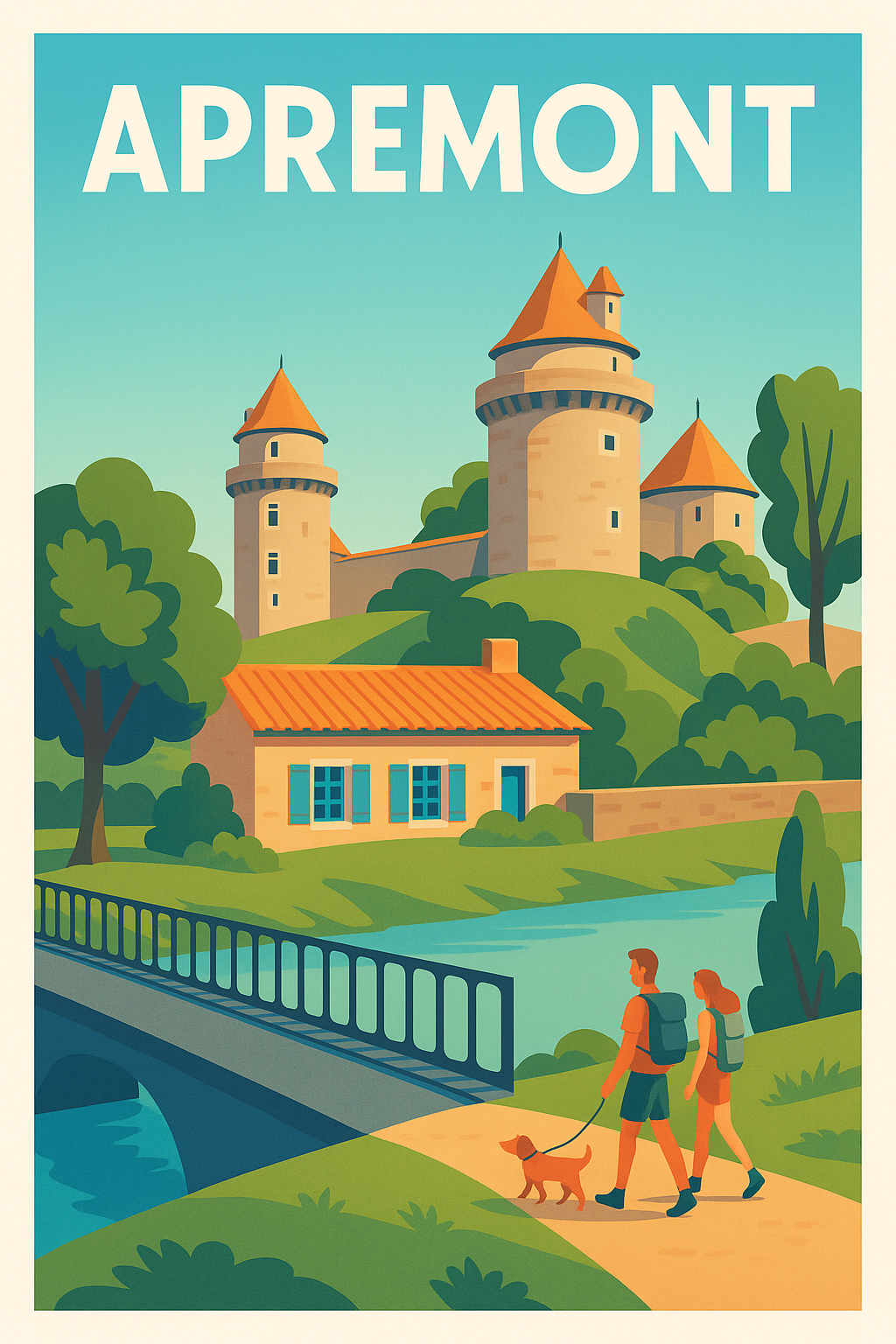 Affiche Apremont — Charme et sérénité en pleine nature · poster d'art de Apremont