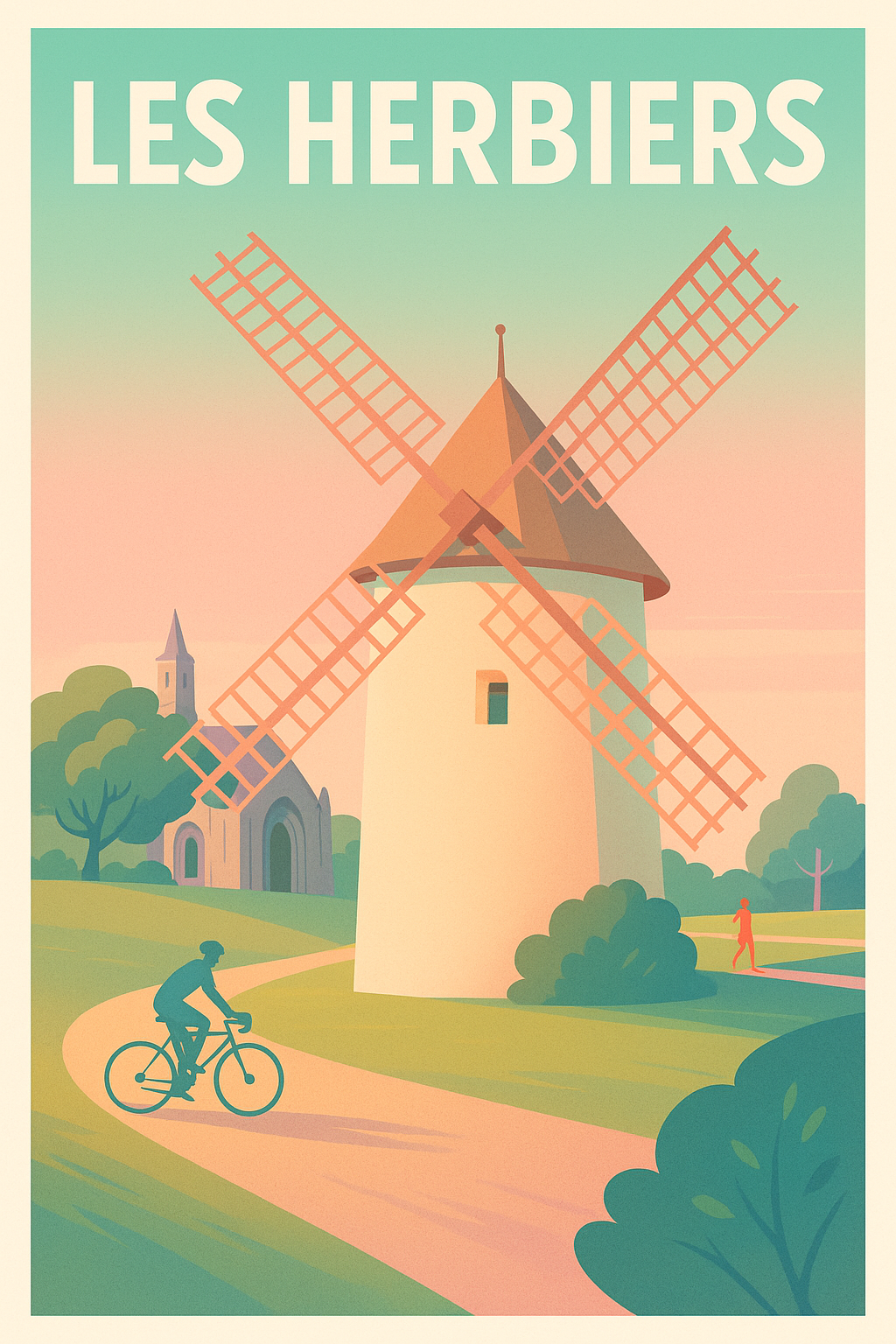 Affiche de Les Herbiers - Douceur et nature au moulin emblématique