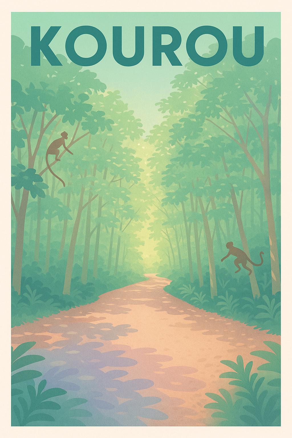 Affiche Kourou — Le charme naturel de la Guyane · poster d'art de Kourou