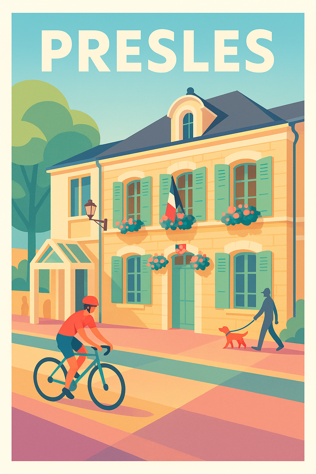 Affiche de Presles - Charme et douceur d'une ville paisible