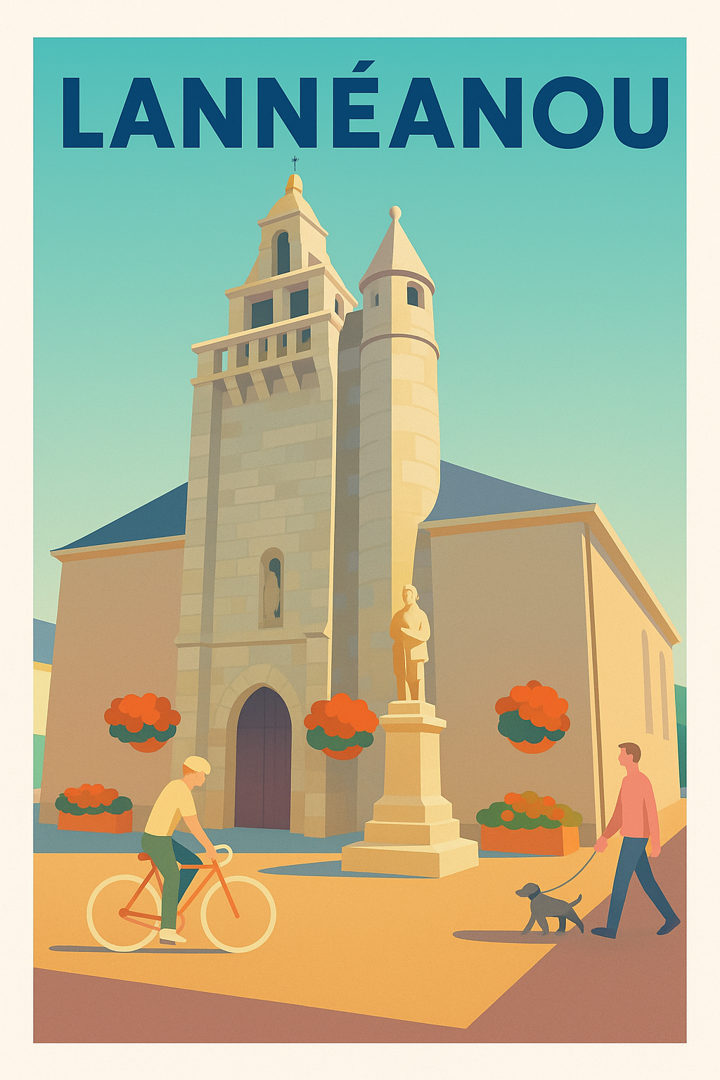 Affiche Lannéanou — Charme et douceur bretonne · poster d'art de Lannéanou