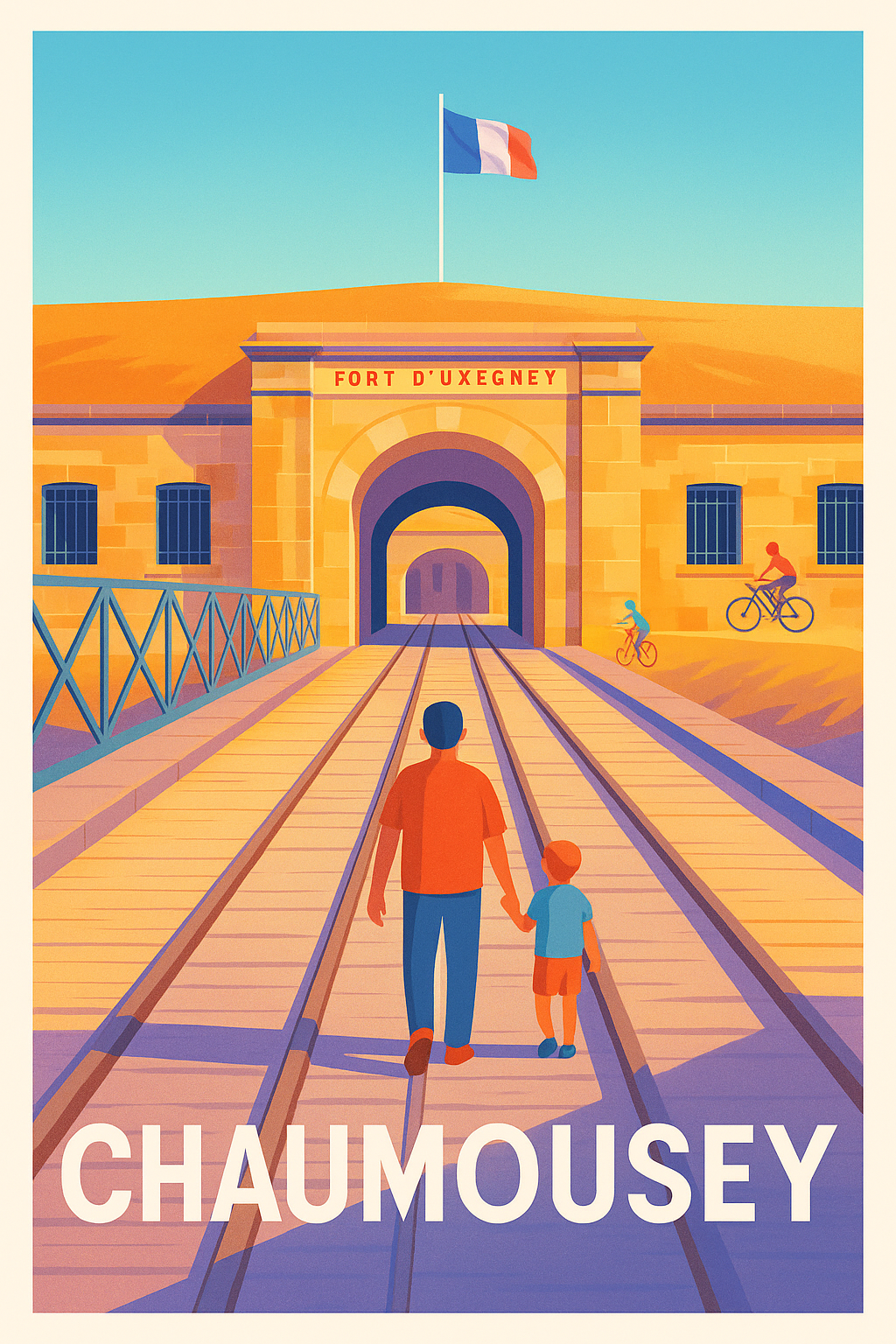 Affiche Chaumousey — Escapade au Fort d'Uxegney · poster d'art de Chaumousey