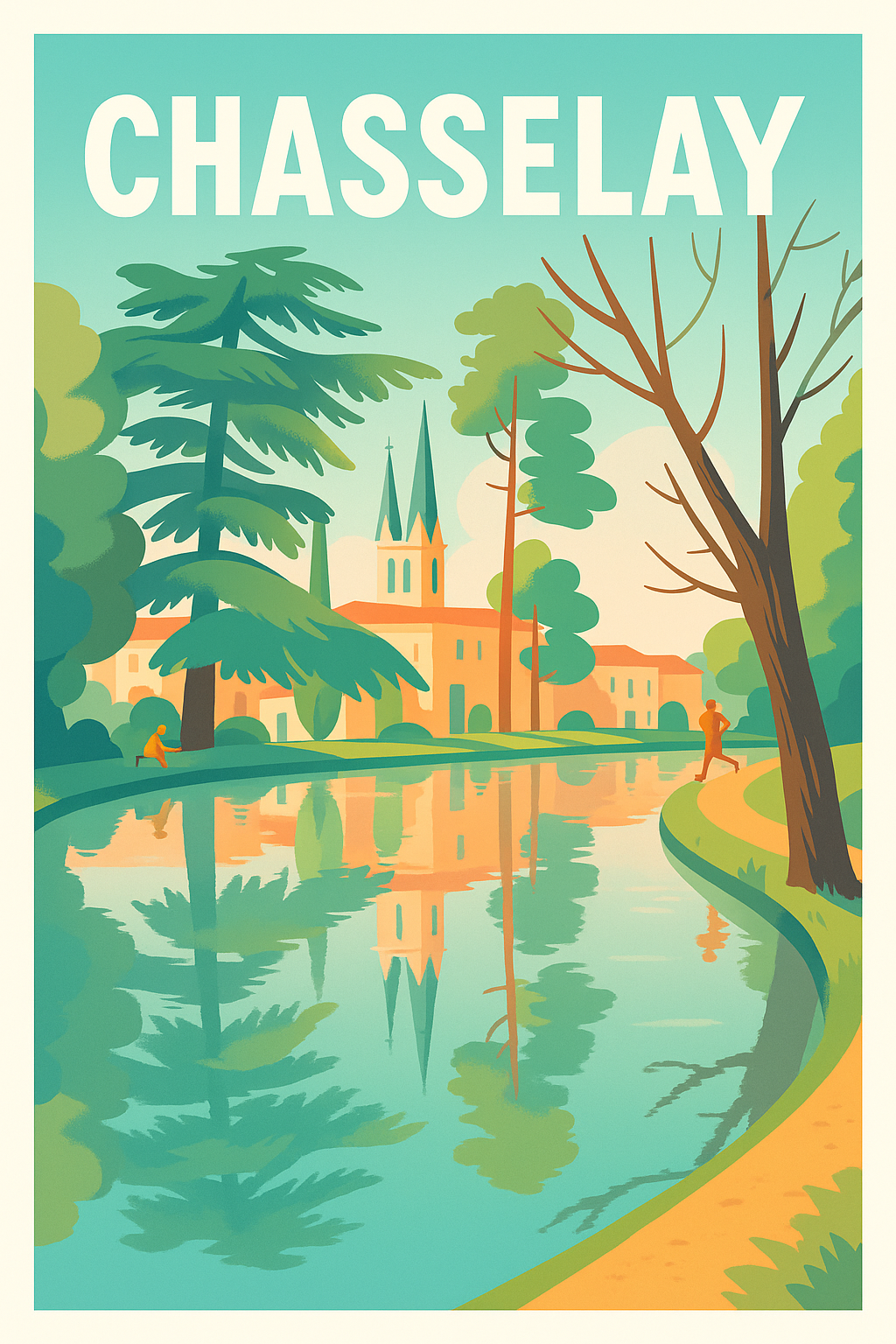 Affiche de Chasselay - L'élégance paisible du Rhône