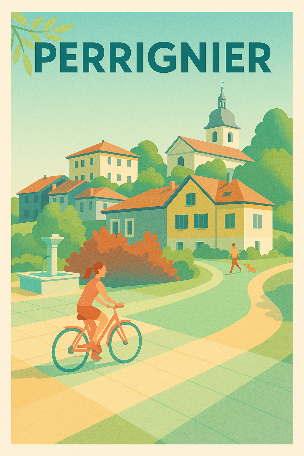 Affiche de Perrignier - Charme et douceur de la vie villageoise