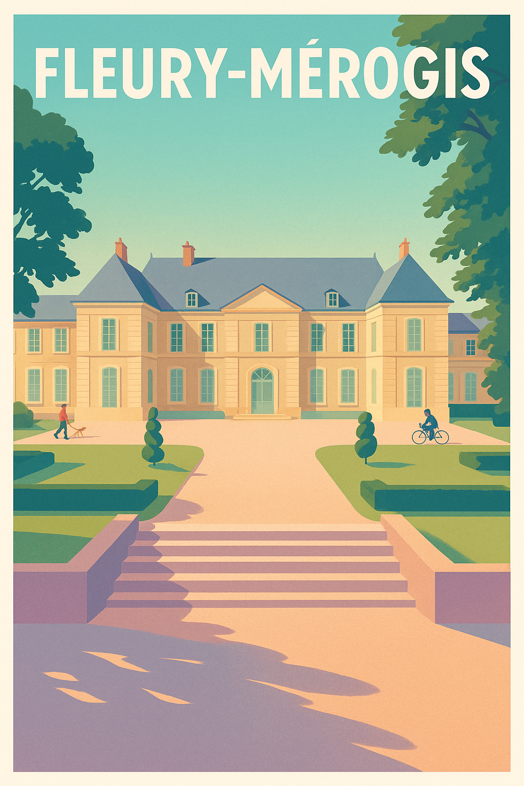 Affiche de Fleury-Mérogis - Élégance et sérénité à la française