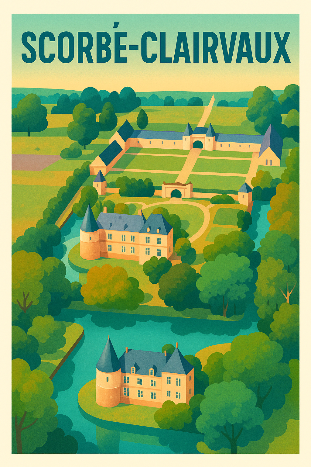 Affiche de Scorbé-Clairvaux - L'élégance et la sérénité d'un paysage d'exception