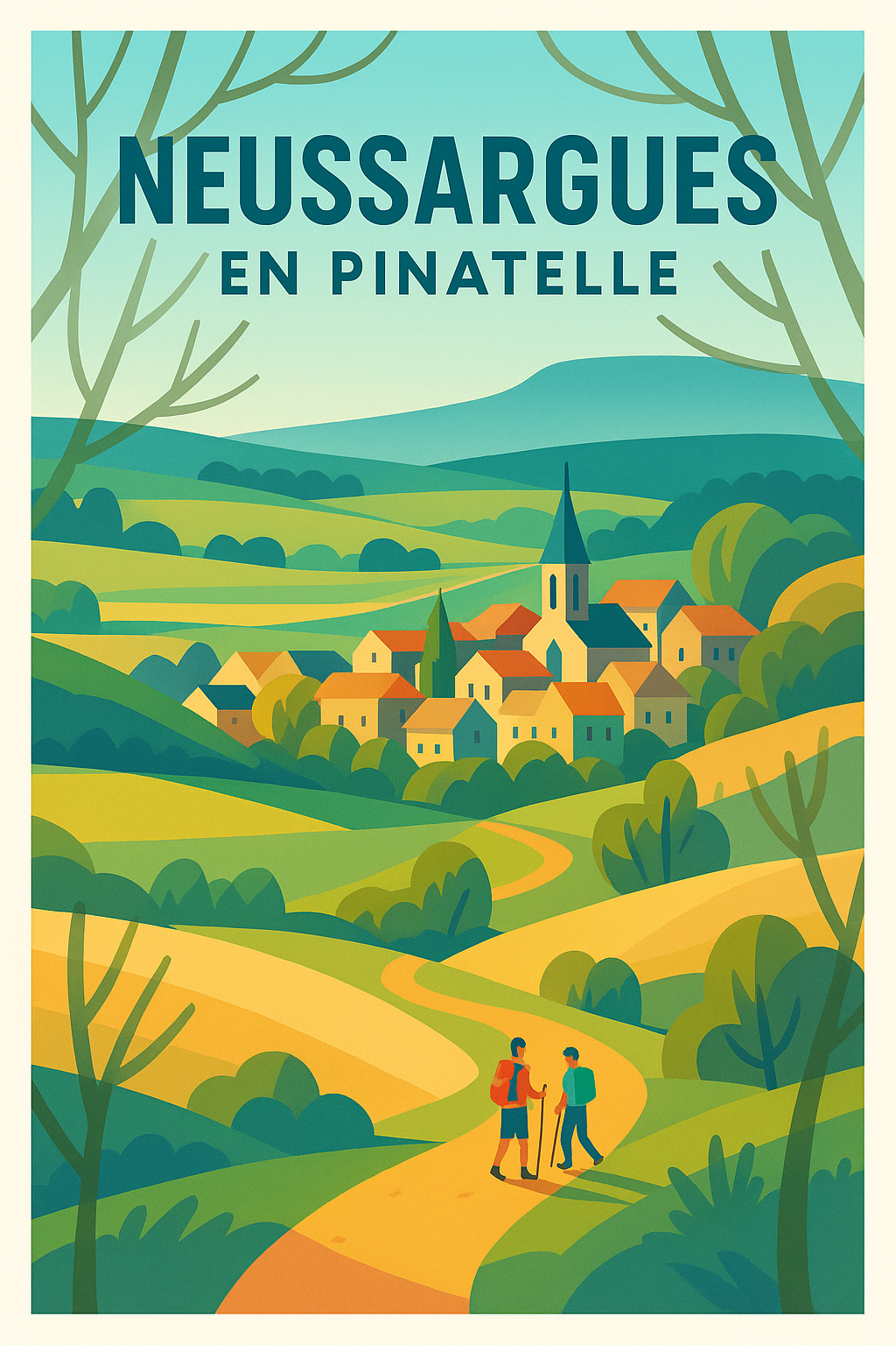 Affiche de Neussargues en Pinatelle - Échappée bucolique au cœur de la nature