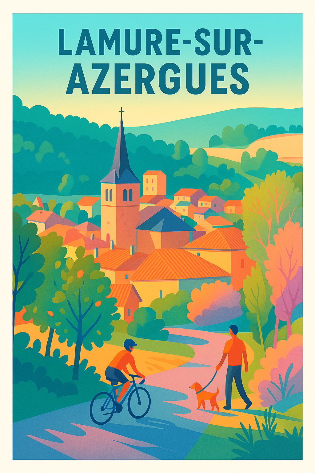 Affiche de Lamure-sur-Azergues - L'escapade paisible au cœur de la nature
