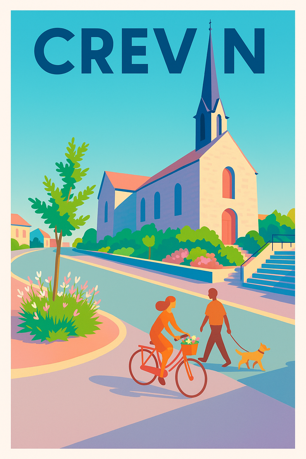 Affiche de Crevin - Charme et douceur de vie au cœur du village
