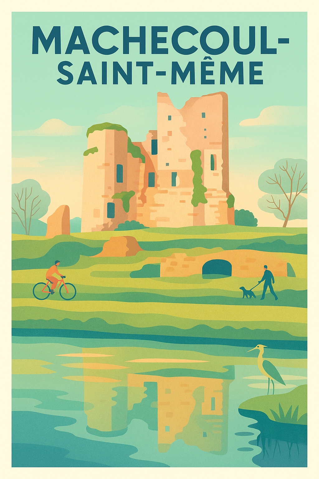 Affiche de Machecoul-Saint-Même - Harmonie entre histoire et nature